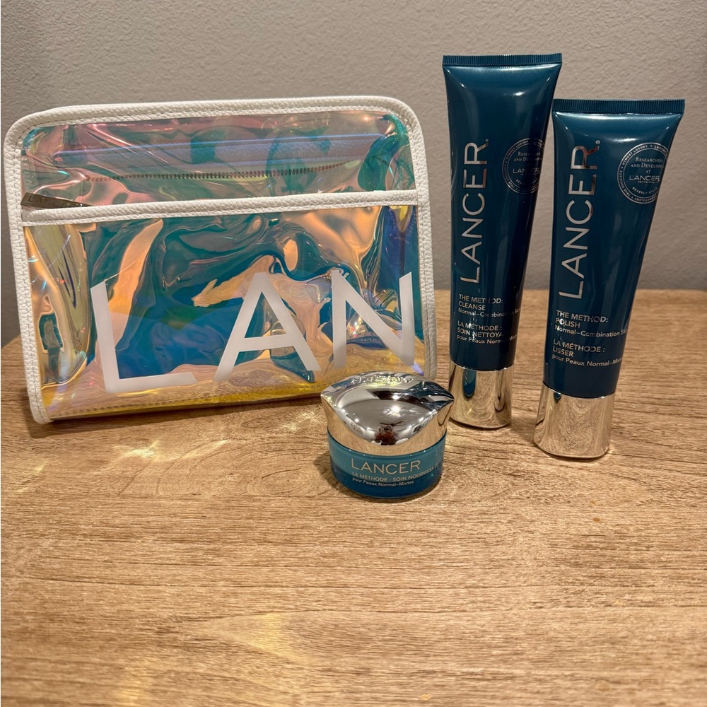 Lancer Blue Skincare Cleanser & Exfoliant Set